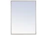 Monet Wall Mirror Silver Rectangular Modern
