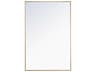 Monet Wall Mirror Rectangular Brass