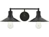 Etude 2-Light Black Vanity Light