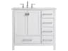 Irene 36 inch Bathroom Vanity in White