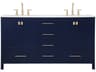 Irene Blue 60" Vanity