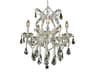 Maria Theresa 6-Light Chrome Crystal Candelabra Chandelier