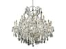 Maria Theresa 24-Light Chrome Clear Crystal Candelabra Tiered Chandelier