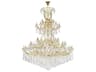 Maria Theresa 84-Light Gold Clear Crystal Glass Candelabra Tiered Chandelier