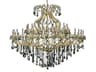 Maria Theresa 49-Light Gold Crystal Candelabra Tiered Chandelier