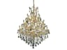 Maria Theresa 28-Light Gold Clear Crystal Candelabra Tiered Chandelier