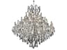 Maria Theresa 37-Light Chrome Clear Crystal Candelabra Tiered Chandelier