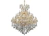Maria Theresa 49-Light Gold Clear Crystal Candelabra Tiered Chandelier