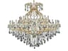 Maria Theresa 49-Light Gold Clear Crystal Candelabra Tiered Chandelier