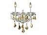 Maria Theresa Chrome Gold Crystal Wall Sconce