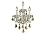 Maria Theresa Chrome Gold Crystal Wall Sconce