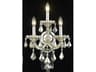 Maria Theresa Golden Teak Crystal Wall Sconce