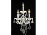 Maria Theresa White Clear Crystal Wall Sconce