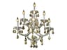 Maria Theresa Chrome Gold Crystal Wall Sconce