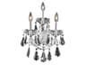 Maria Theresa Chrome Clear Crystal Wall Sconce