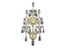 Maria Theresa Gold Clear Crystal Wall Sconce