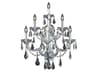 Maria Theresa Chrome Clear Crystal Wall Sconce