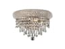 Primo Chrome Clear Crystal Wall Sconce