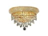 Primo Gold Clear Crystal Wall Sconce