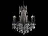 Rosalia 10-Light Dark Bronze Clear Crystal Candelabra Chandelier