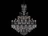 Rosalia 45-Light Dark Bronze Clear Crystal Candelabra Tiered Chandelier