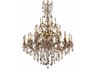 Rosalia 45-Light French Gold Clear Crystal Candelabra Tiered Chandelier