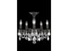 Rosalia Dark Bronze Clear Crystal Semi Flush Mount