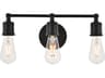 Serif 3-Light Black Vanity Light