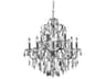 St. Francis 12-Light Dark Bronze Crystal Candelabra Tiered Chandelier
