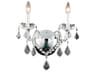 Chrome Clear Crystal Wall Sconce
