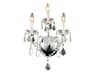 Chrome Clear Crystal Wall Sconce