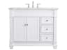 Wesley Bathroom Vanity Set 42-Inch White