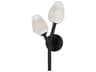 Blossom 2-Light Black Glass LED Wall Sconce