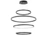 Groove 4-Tier LED Pendant Smart Chandelier