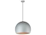 Palla 1-Light Dark Grey Coffee Brown LED Dome Pendant