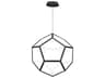 Penta LED Pendant Black Geometric