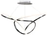 Perpetual 1-Light Black Chrome LED Linear Island Pendant