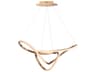 Perpetual LED Pendant Light in Brushed Champagne