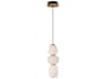 Soji LED Pendant in Black and Gold