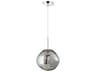 Bankwell Pendant Light Chrome Hand-blown Glass