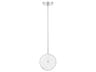 Caledonia Chrome Clear Glass LED Round Mini Pendant
