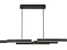 Cameno 1-Light Matte Black LED Geometric Linear Island Pendant