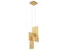 Coburg 1-Light Painting Bronze LED Geometric Linear Pendant