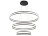 Forster 376-Light Black LED Round Tiered Pendant
