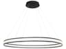 Forster 168-Light Black LED Round Pendant