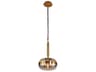 Nottingham 1-Light Ancient Brass Glass Globe Mini Pendant