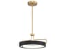 Pemberton LED Pendant Light 18-Inch Brass and Black