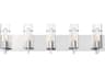 Pista 5-Light Chrome Glass Vanity Light