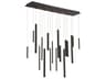 Santana 18-Light LED Linear Chandelier in Black