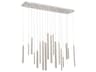 Santana LED Chandelier Satin Nickel Modern Linear Pendant
